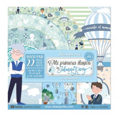 Stamperia Paper Pack Designpapier - Mi Primera Ilusión Niño